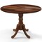 Compact 40-Inch Round Rubber Wood Table for Rustic Kitchen and Dining Room or Families
